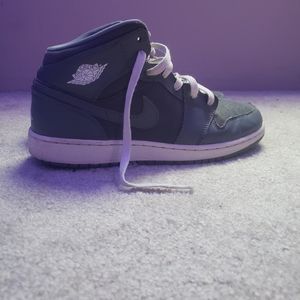 Air jordan 1 mid cool grey 7Y